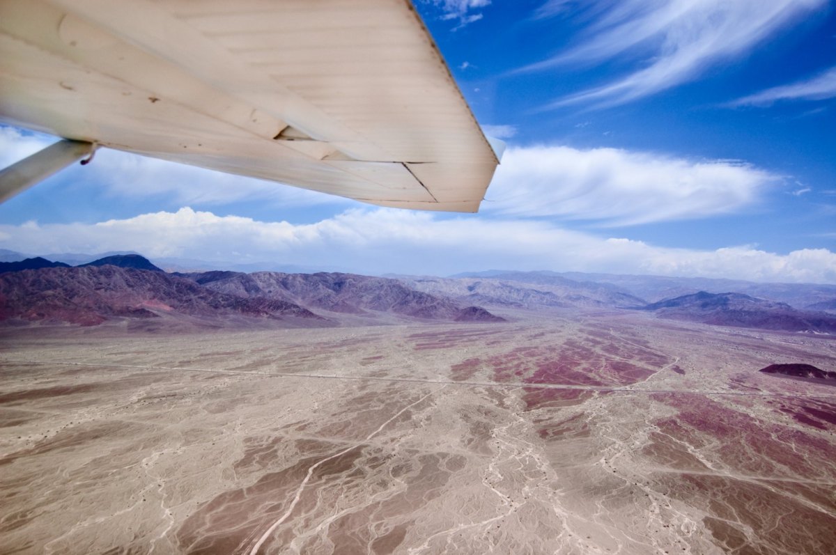 Nazca-Linien aus dem Flugzeug