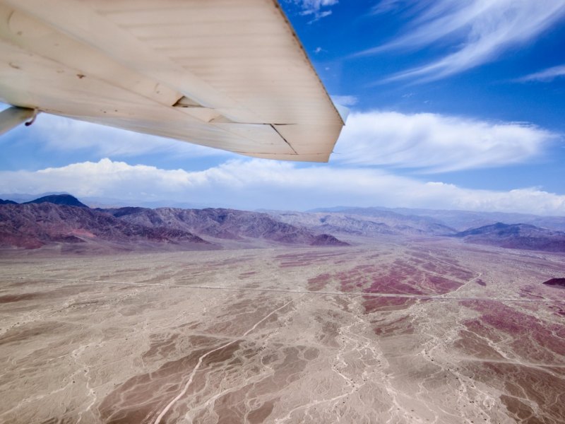 Nazca-Linien aus dem Flugzeug