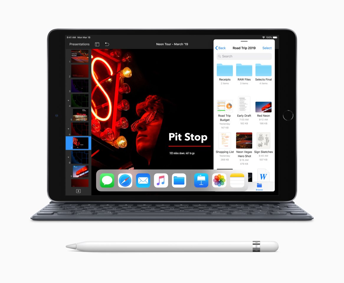 Neues iPad Air mit smartem Keyboard und altem Apple Pencil
