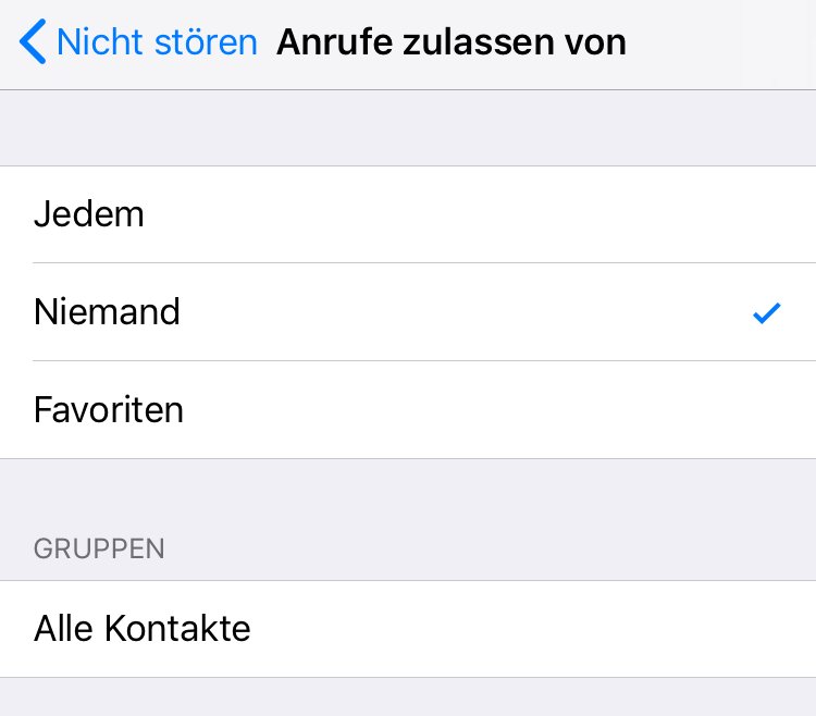 Auf Wunsch können euch bestimmte Personen erreichen, auch wenn euer iPhone auf "nicht stören" eingestellt ist.