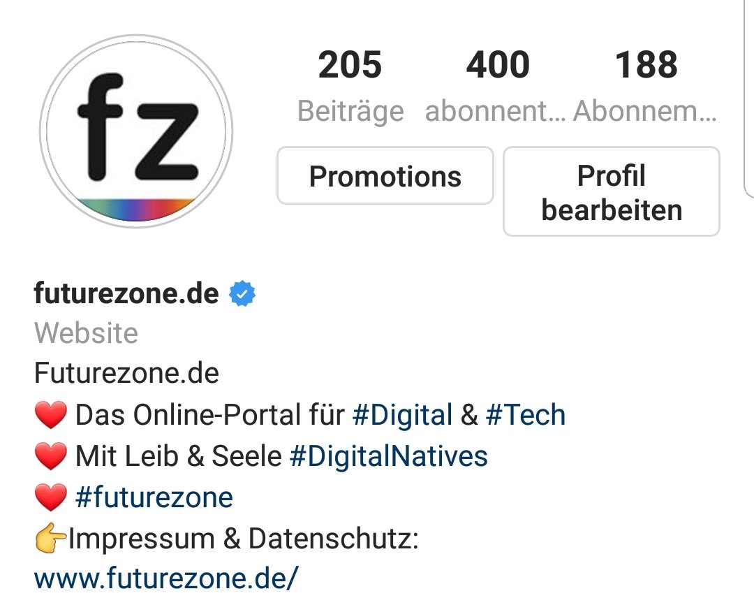 Öffne dein Instagram-Profil.