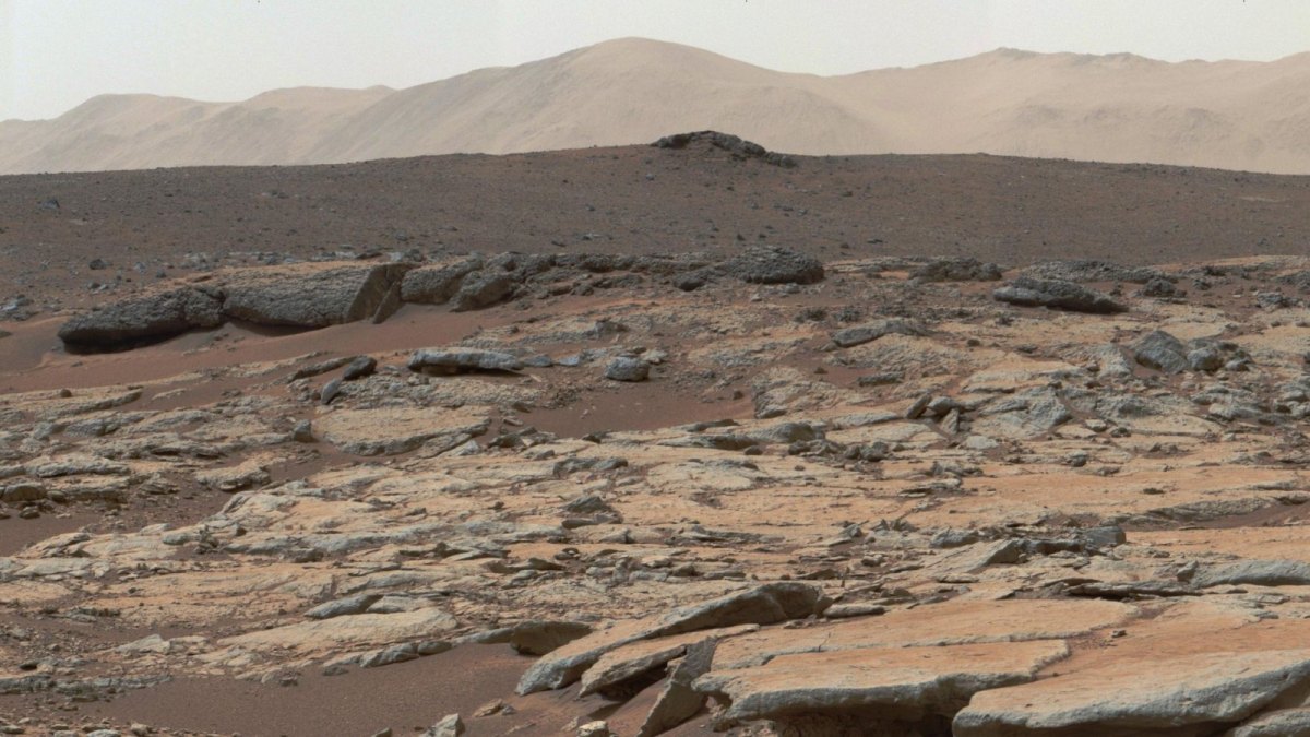 Mars-Oberfläche aus Sand und Gestein