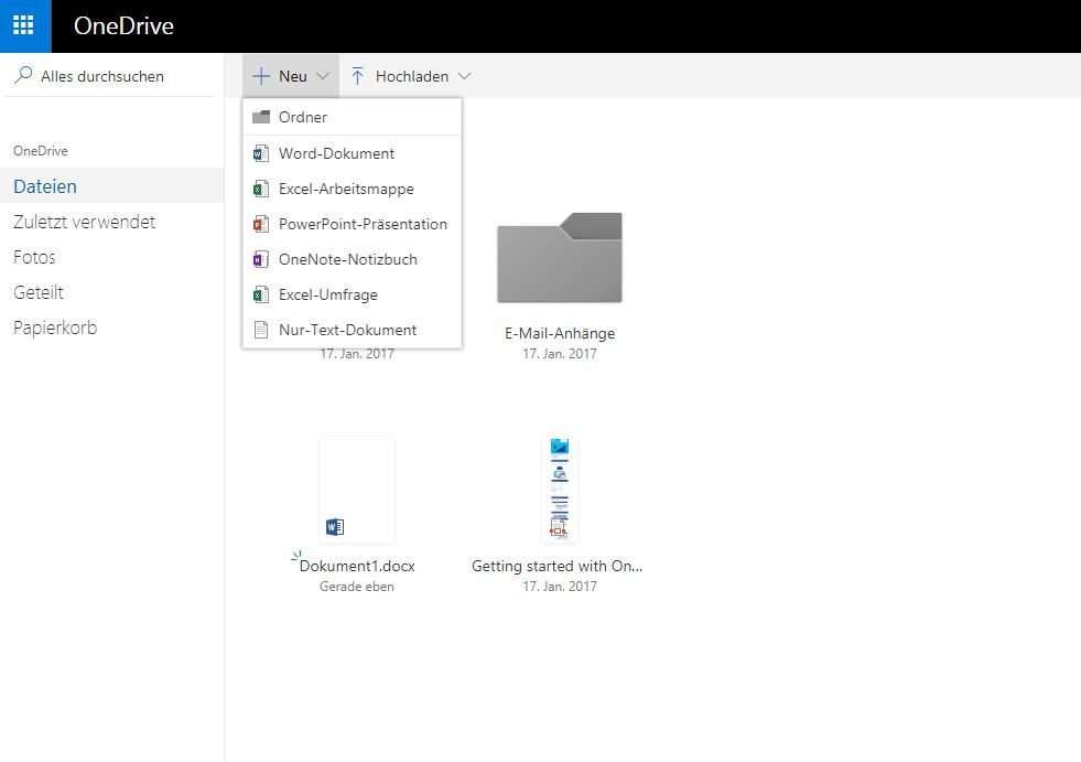 OneDrive ist ein Filehosting-Dienst von Microsoft, mit dem du das Office-Paket kostenlos nutzen kannst.