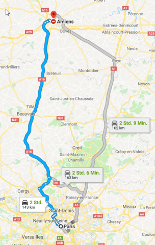 Die Strecke, die der E-Bus in Frankreich bedienen soll, ist rund 160 Kilometer lang. 