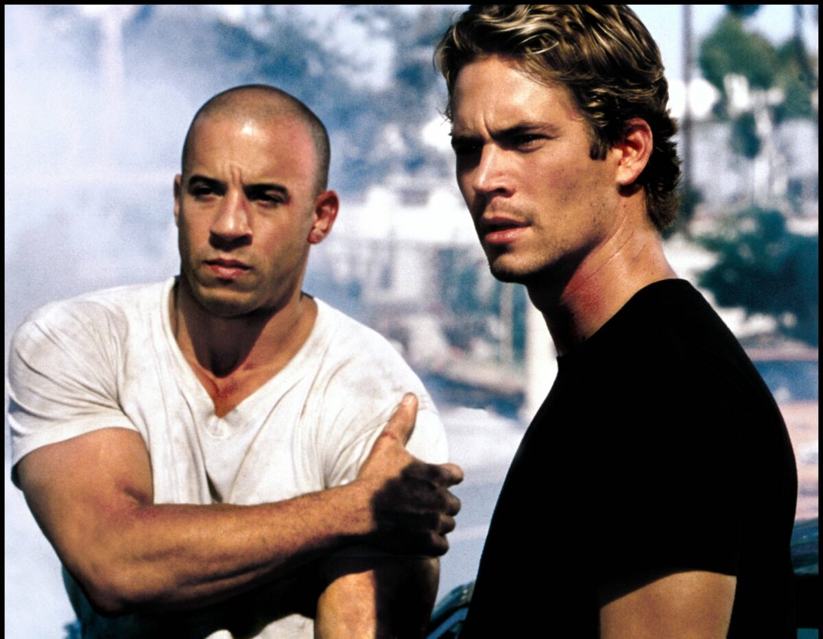 Paul Walker als Brian O'Conner (rechts) und Vin Diesel als Dominic Toretto (links).