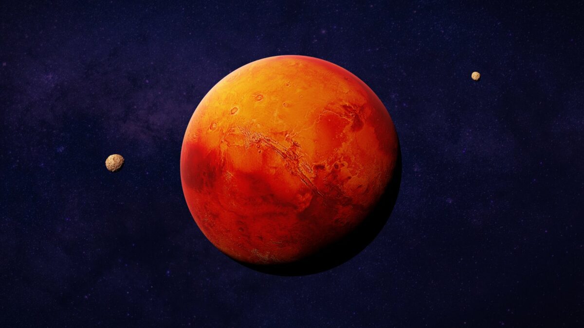 Der Rote Planet Mars.