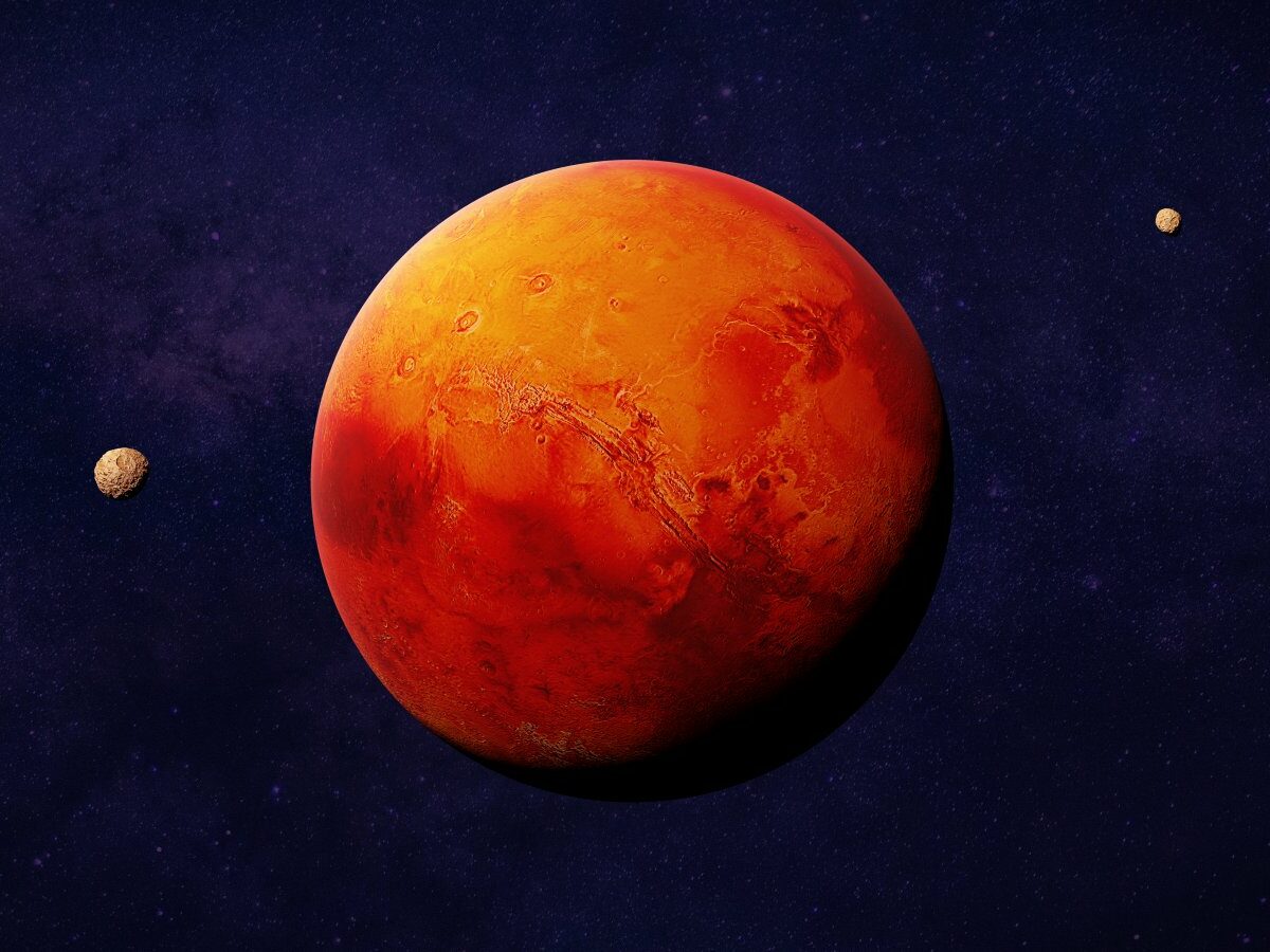 Der Rote Planet Mars.