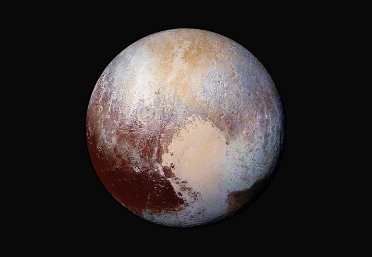 Pluto im Weltall.