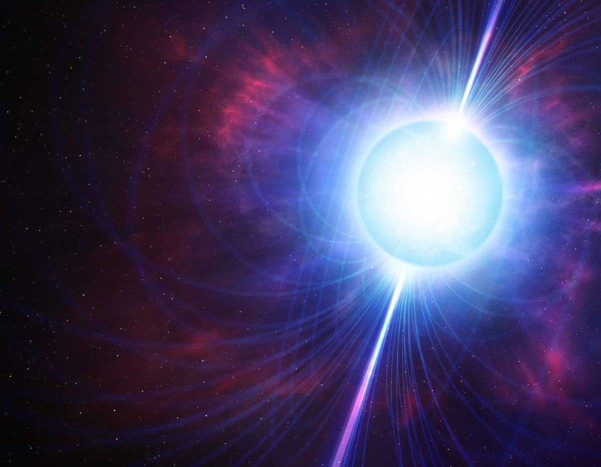 Pulsar explodiert im Universum
