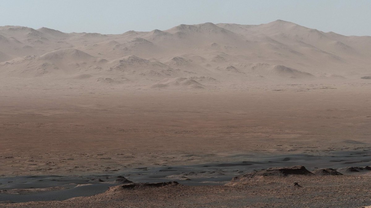 Bergrücken im Gale-Krater des Mars