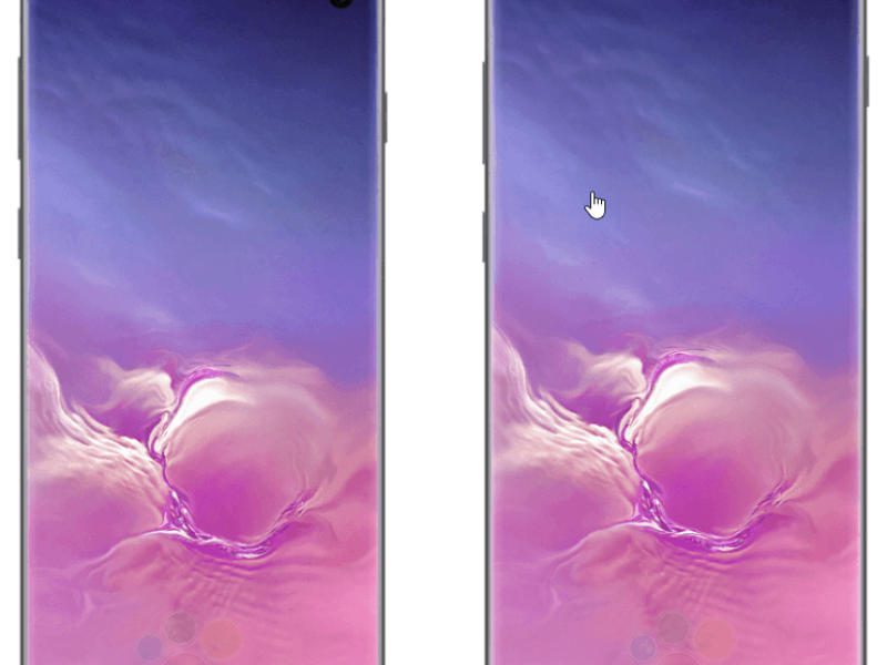 Bild des noch unveröffentlichten Samsung Galaxy S10 und S10+