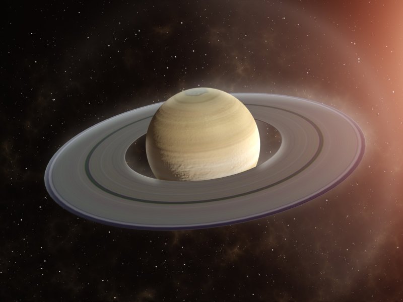 Grafik des Saturns.