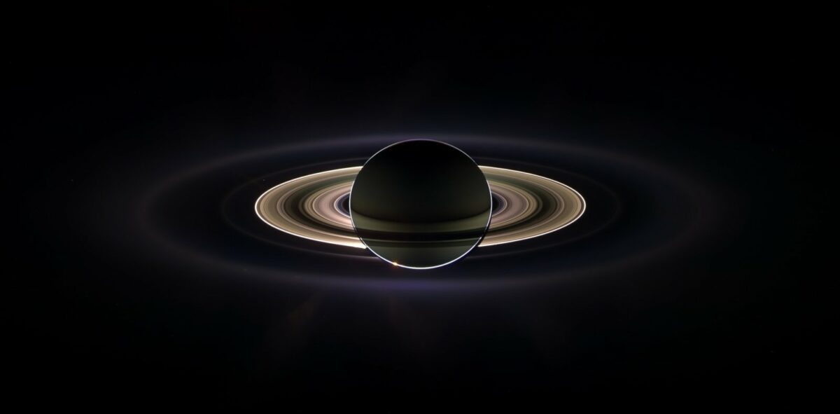 Saturn mit Ringen (Grafik)