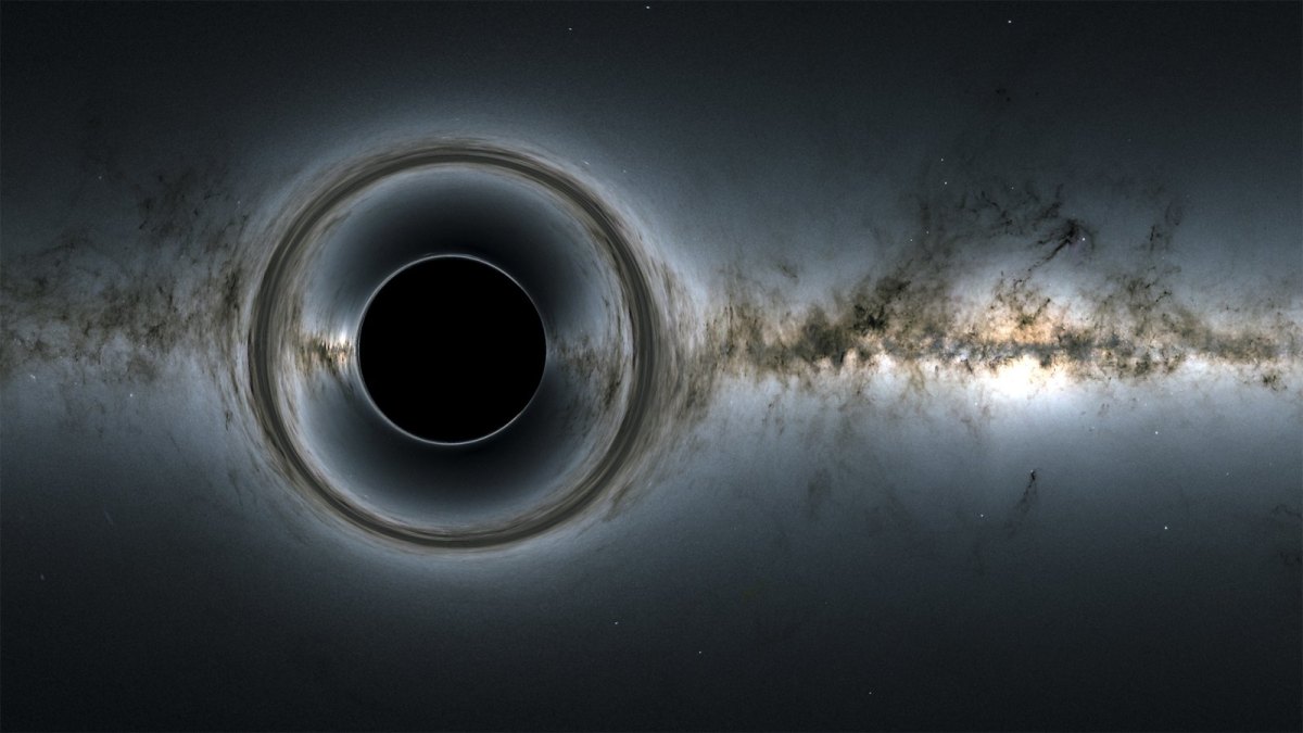 Simulation eines supermassiven Schwarzen Lochs