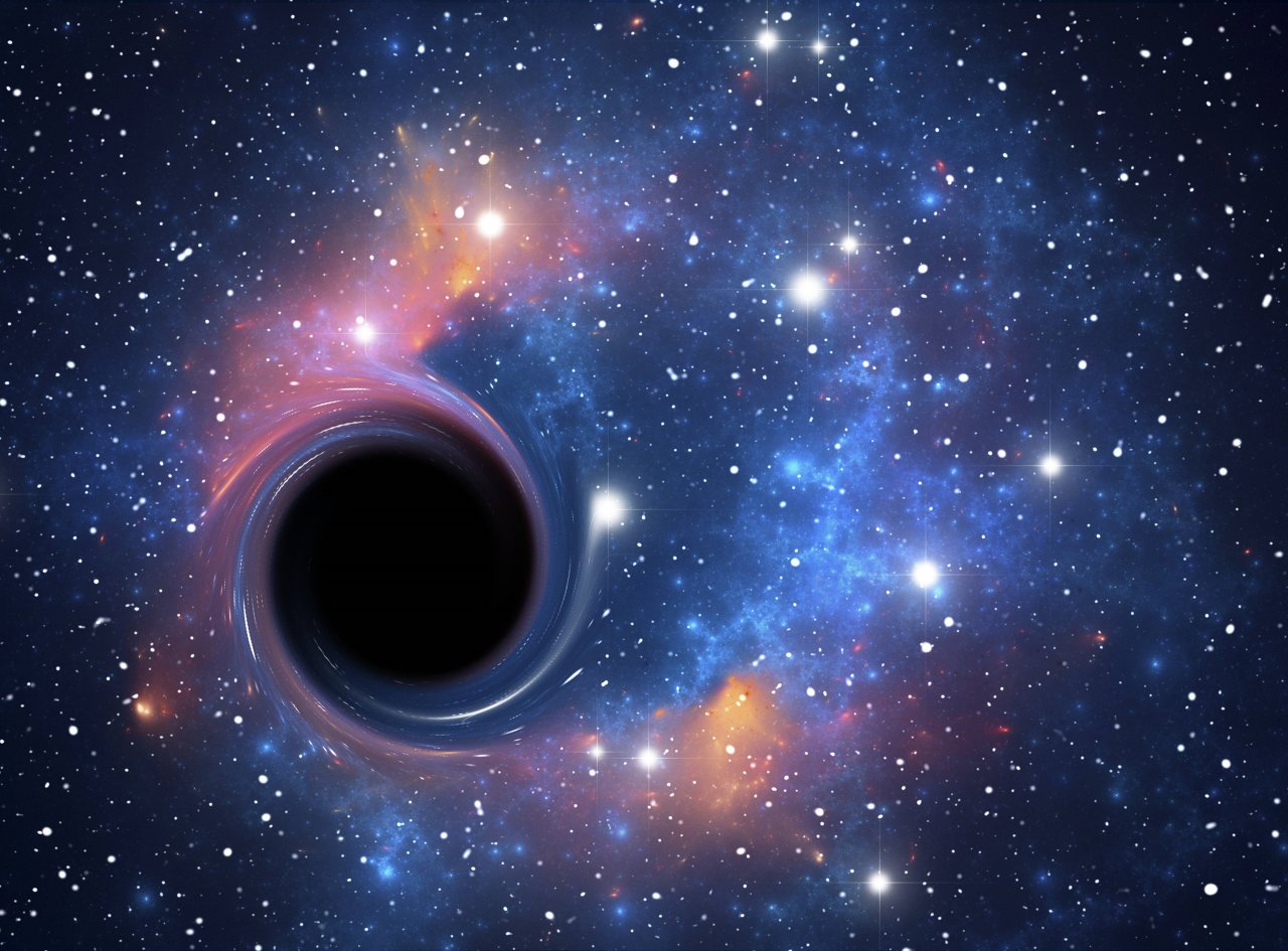 Weil sie kein Licht und keine Radioaktivität durchlassen, sind Schwarze Löcher nicht zu sehen. Andere Phänomene im All verraten jedoch ihre Existenz.