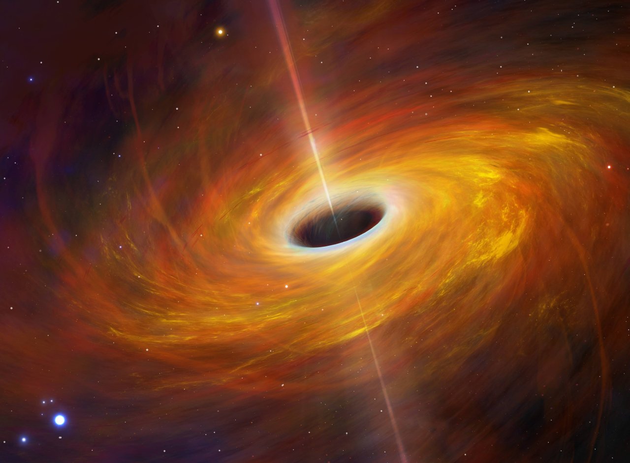 Die Akkretionsscheibe eines schwarzen Loches ist nicht ohne – komm ihr besser nicht zu nahe.