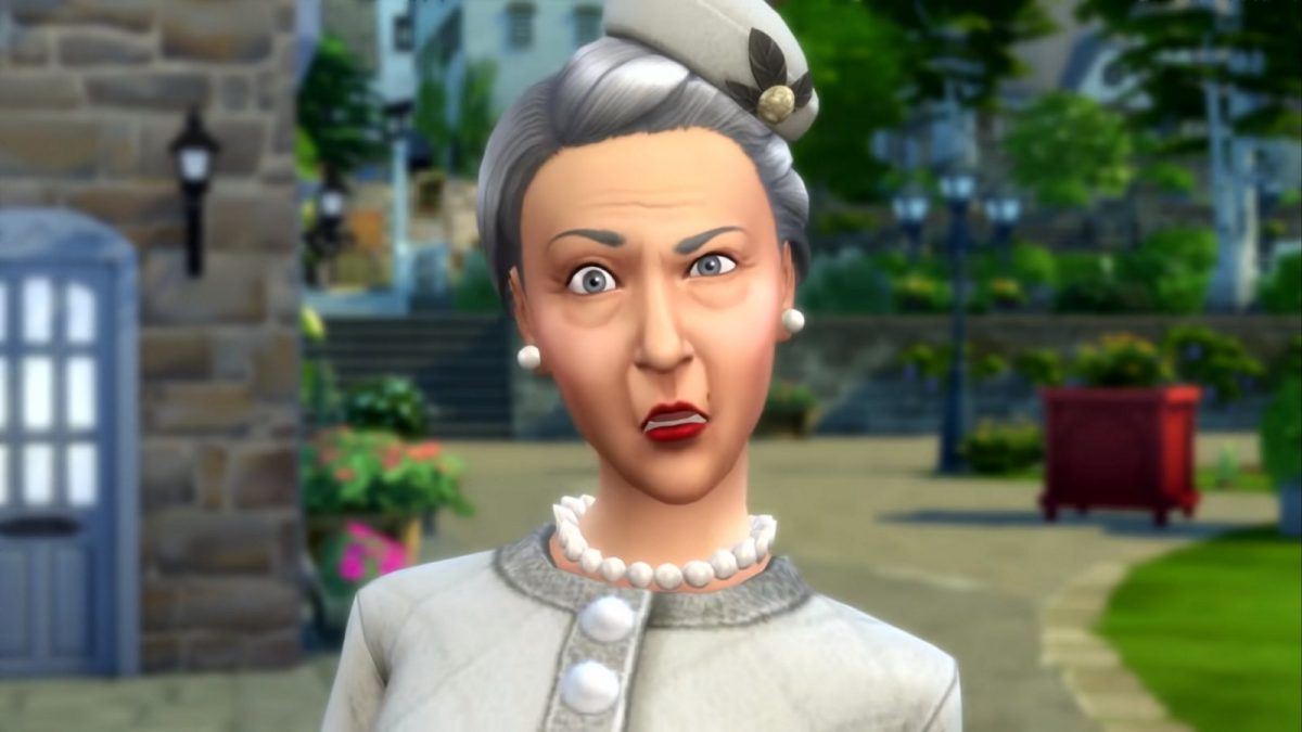 Agnes Curmblebottom in Die Sims 4.