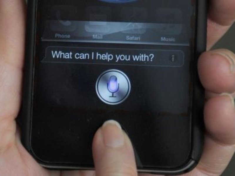 Siri-Frage auf dem iPhone-Bildschirm