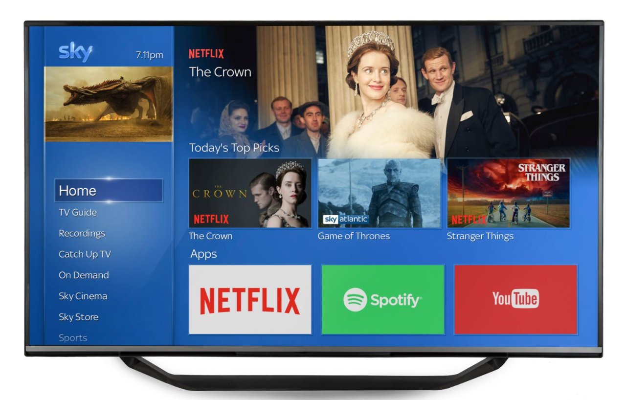 Netflix auf Sky Q – so wird das aussehen.