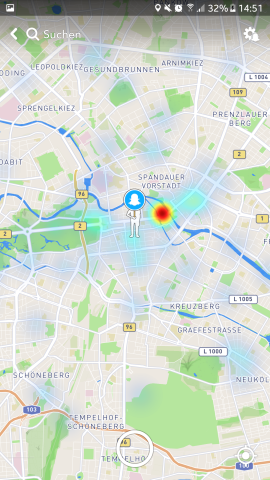 Snapchats Snap map lässt euch öffentliche Snaps zu beliebten Orten entdecken.