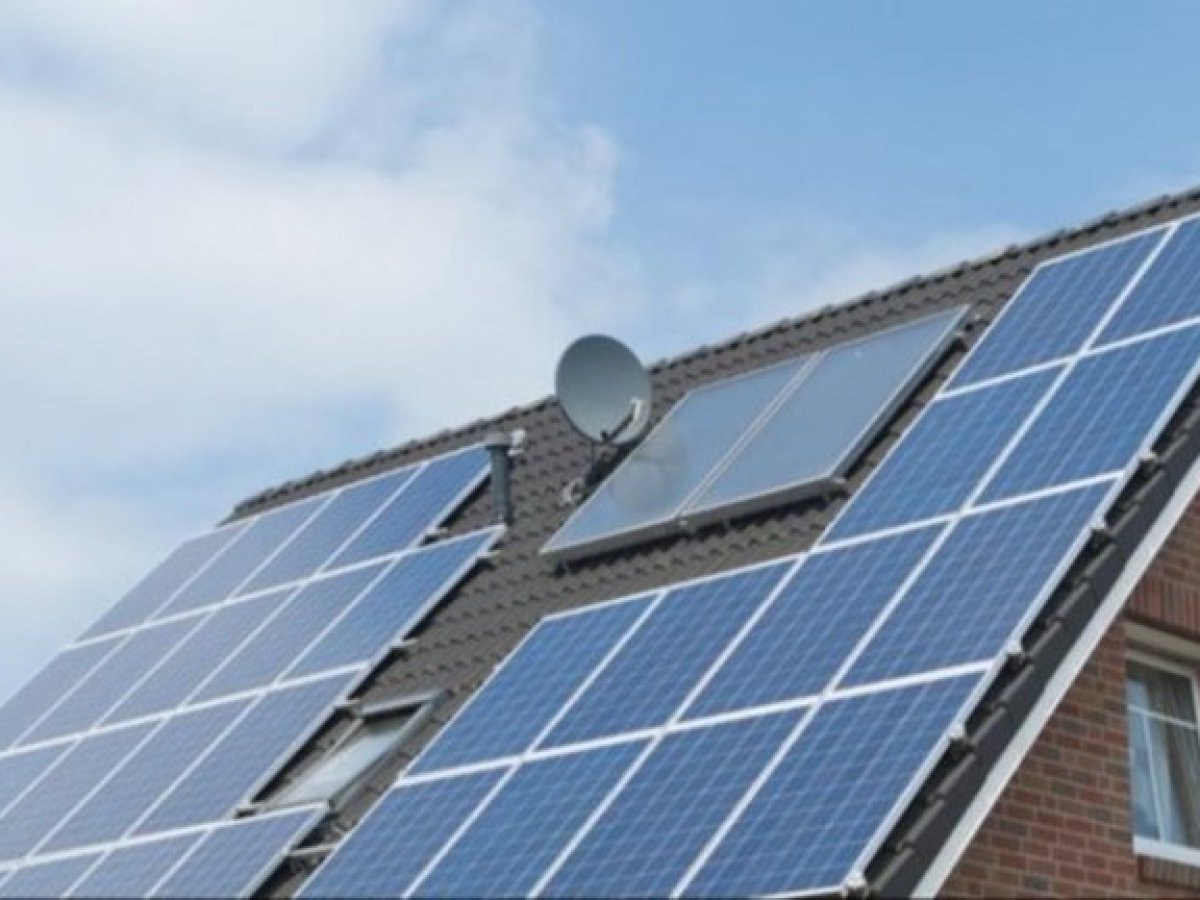 Solaranlage auf dem Dach