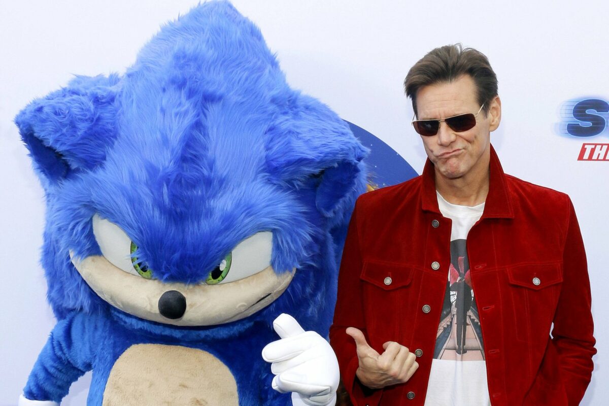 Sonic und Jim Carrey