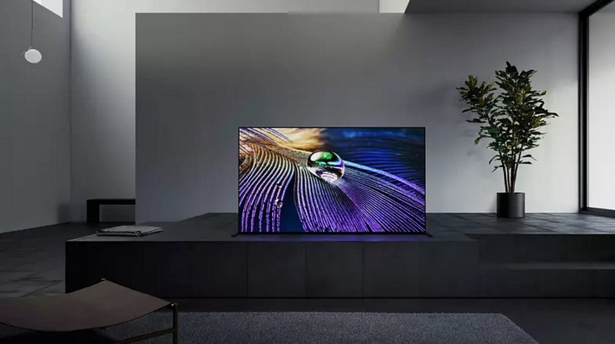 83-Zoll-OLED-TV von Sony im Wohnzimmer.