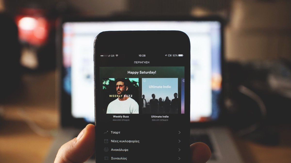 Spotify Playlists auf Smartphone
