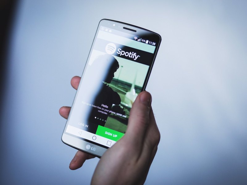 Spotify auf einem Android-Smartphone