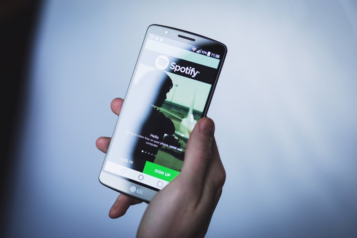 Spotify auf einem Android-Smartphone