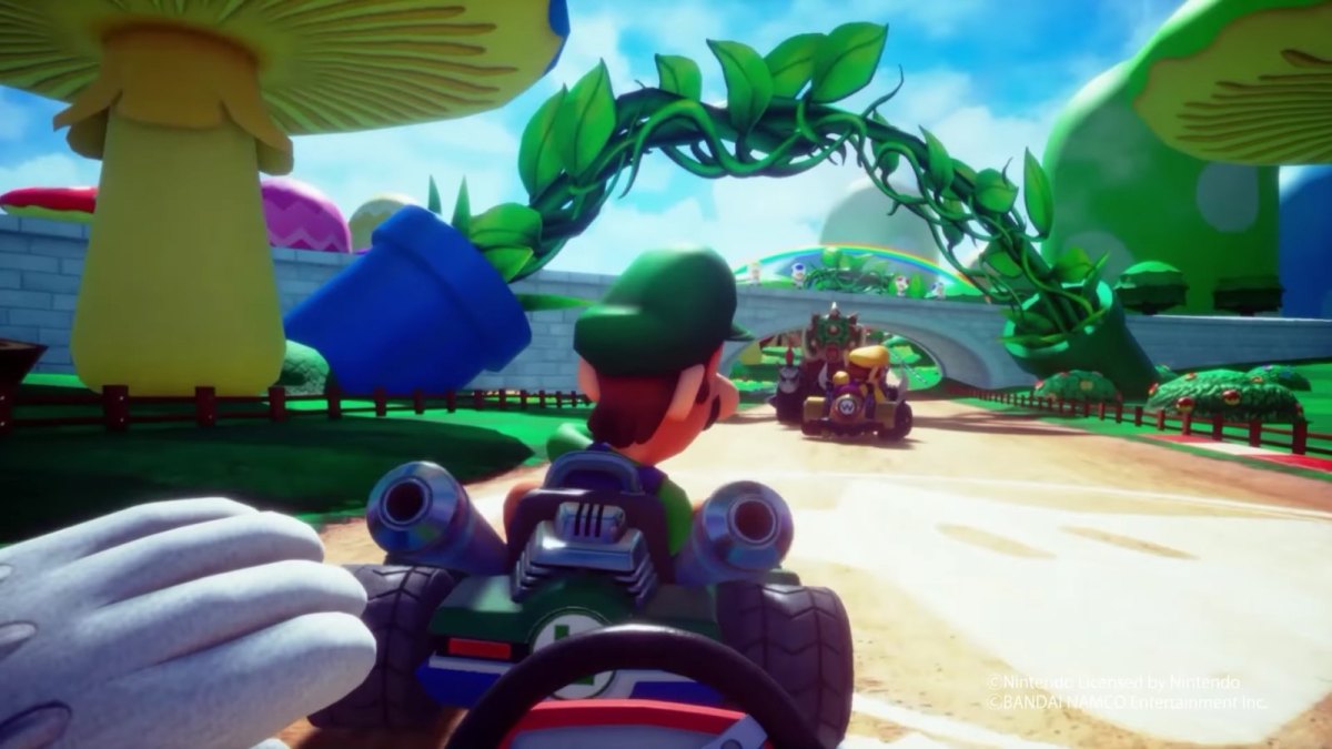 Virtual-Reality-Version von Mario Kart (Screenshot)