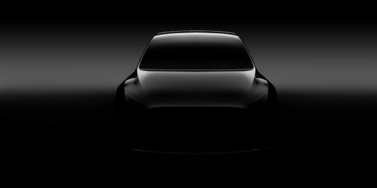 Ein Teaser-Bild zu einem neuen Model von Tesla.