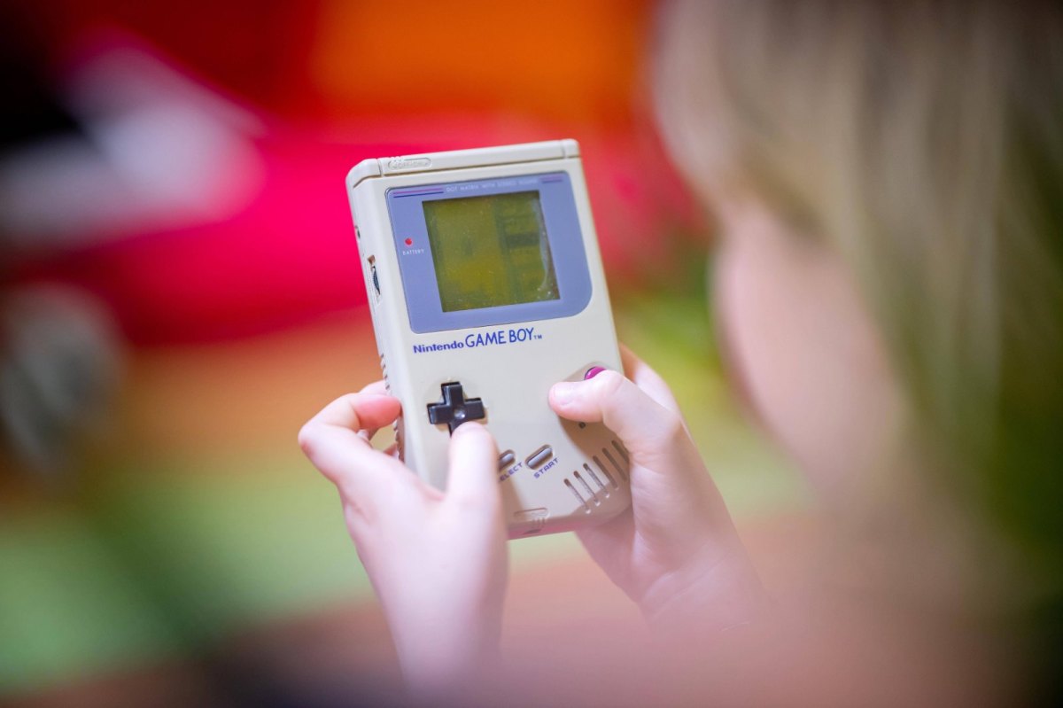 Tetris auf einem Game Boy