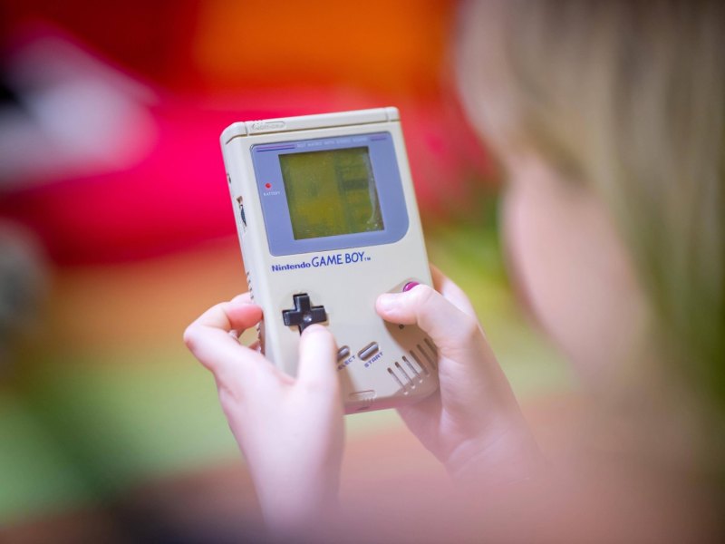 Tetris auf einem Game Boy