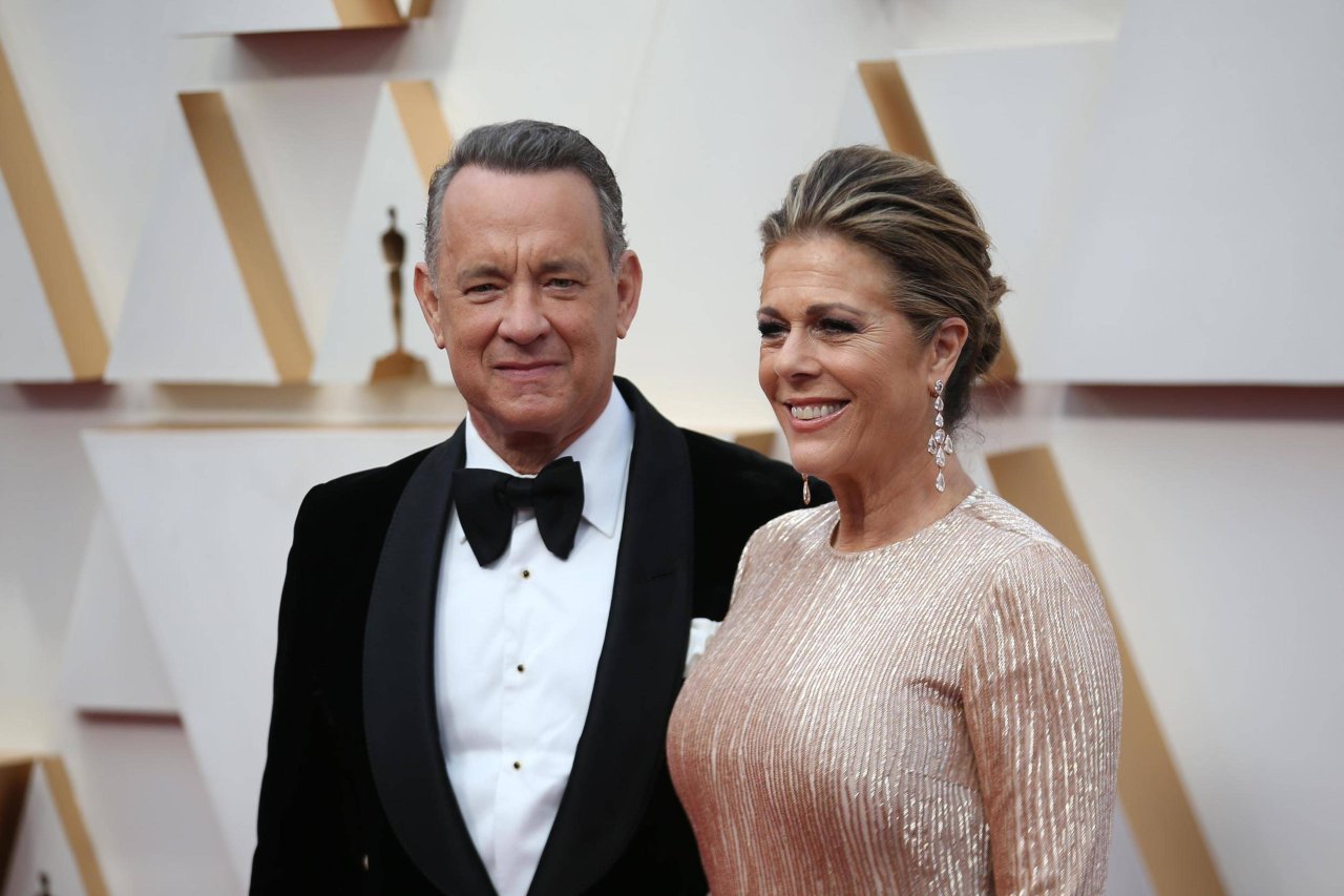Tom Hanks und Rita Wilson bei den Oscars im Februar, vor der Corona-Quarantäne. Jetzt kommt seiner neuer Film gar nicht mehr in die Kinos. 