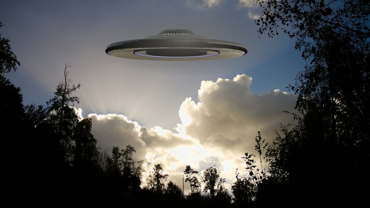 Das Bild zeigt ein UFO