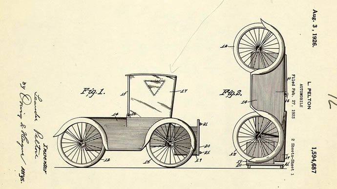 Das Patent für vertikales Parken wurde 1926 eingereicht.