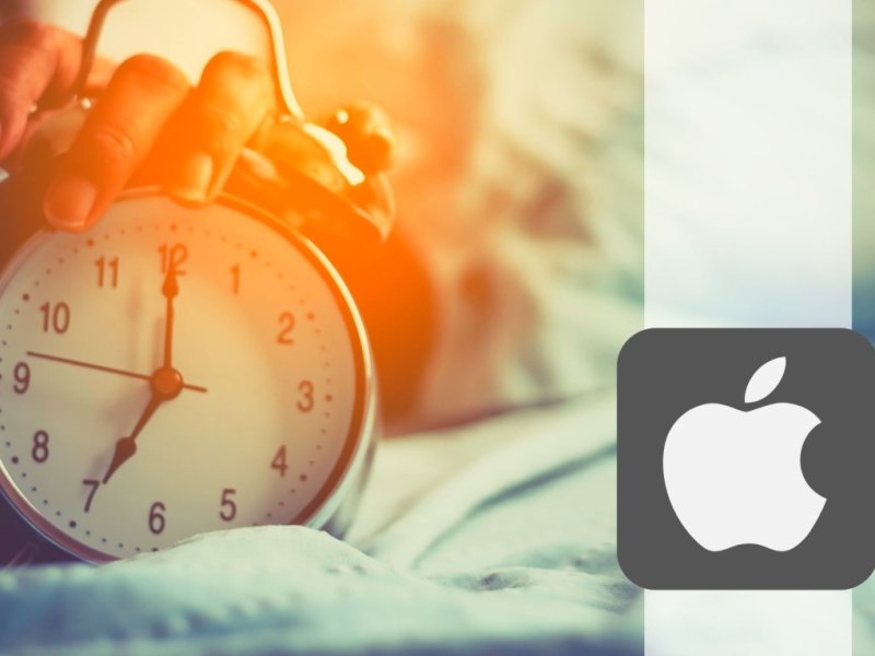 Wecker/Apple-Logo