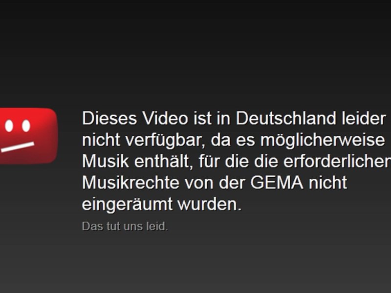 YouTube Ländersperre