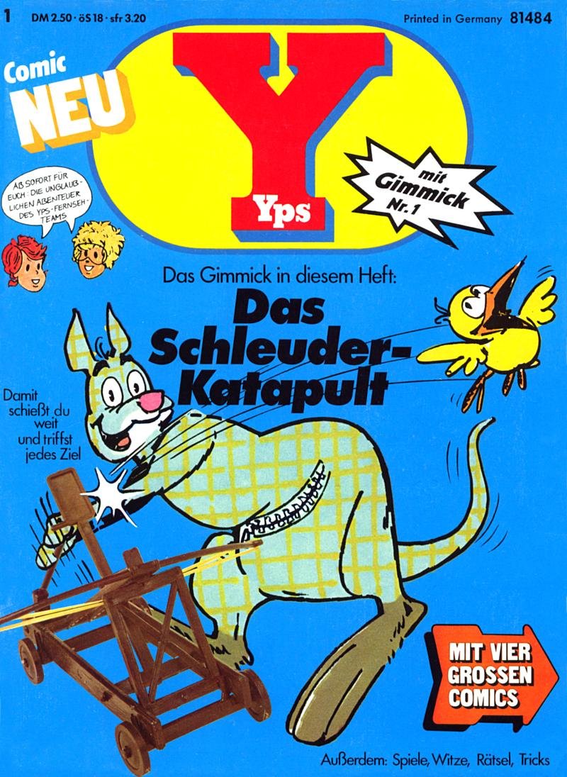 Die Erstausgabe vom Yps-Magazin aus dem Jahr 1975.