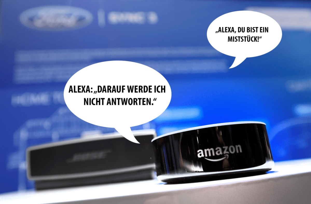 Alexa darf sich mittlerweile gegen anzügliche Beschimpfungen "zur Wehr" setzen.