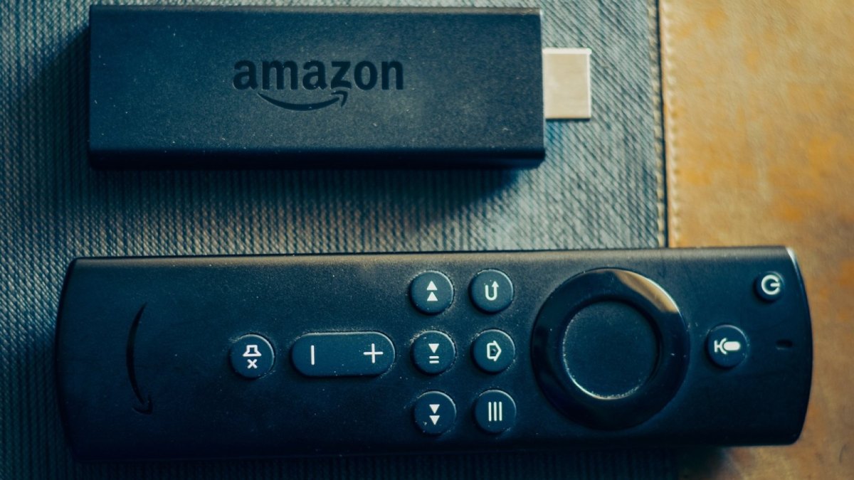 Amazon Fire TV-Fernbedienung.