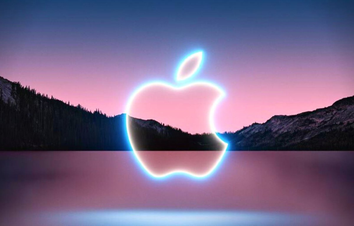 Leuchtendes Apple-Logo
