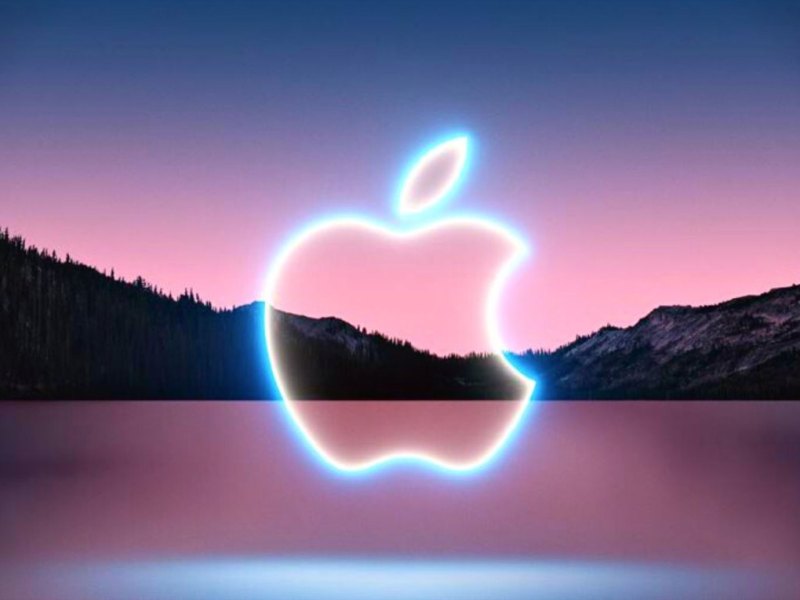 Leuchtendes Apple-Logo