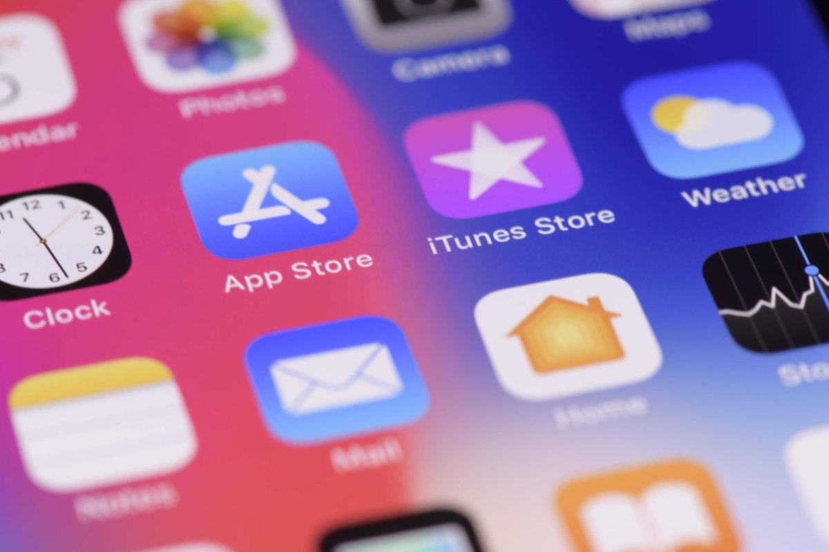 App-Store und iTunes-App auf einem iPhone