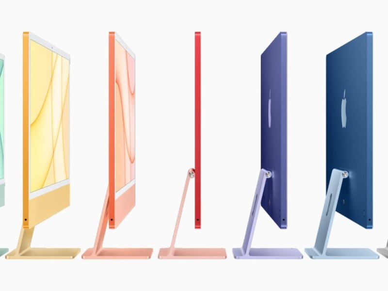 Apples iMac M1 in verschiedenen Farbvarianten