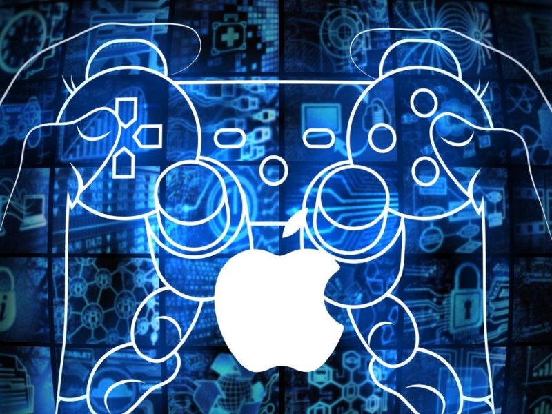 Controller-Schema und das Apple-Logo
