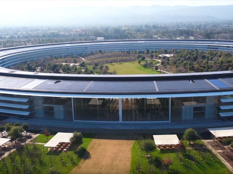Der Apple Park in einem neuen Drohnen-Video