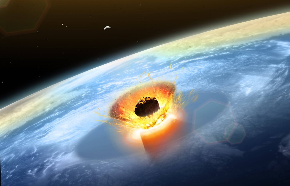 Illustration eines Asteroiden