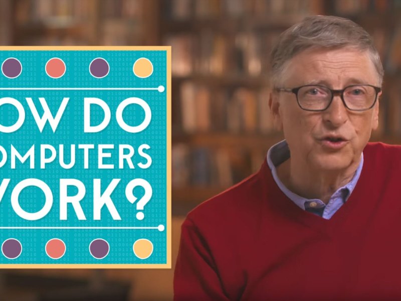 Bill Gates spricht über Computer